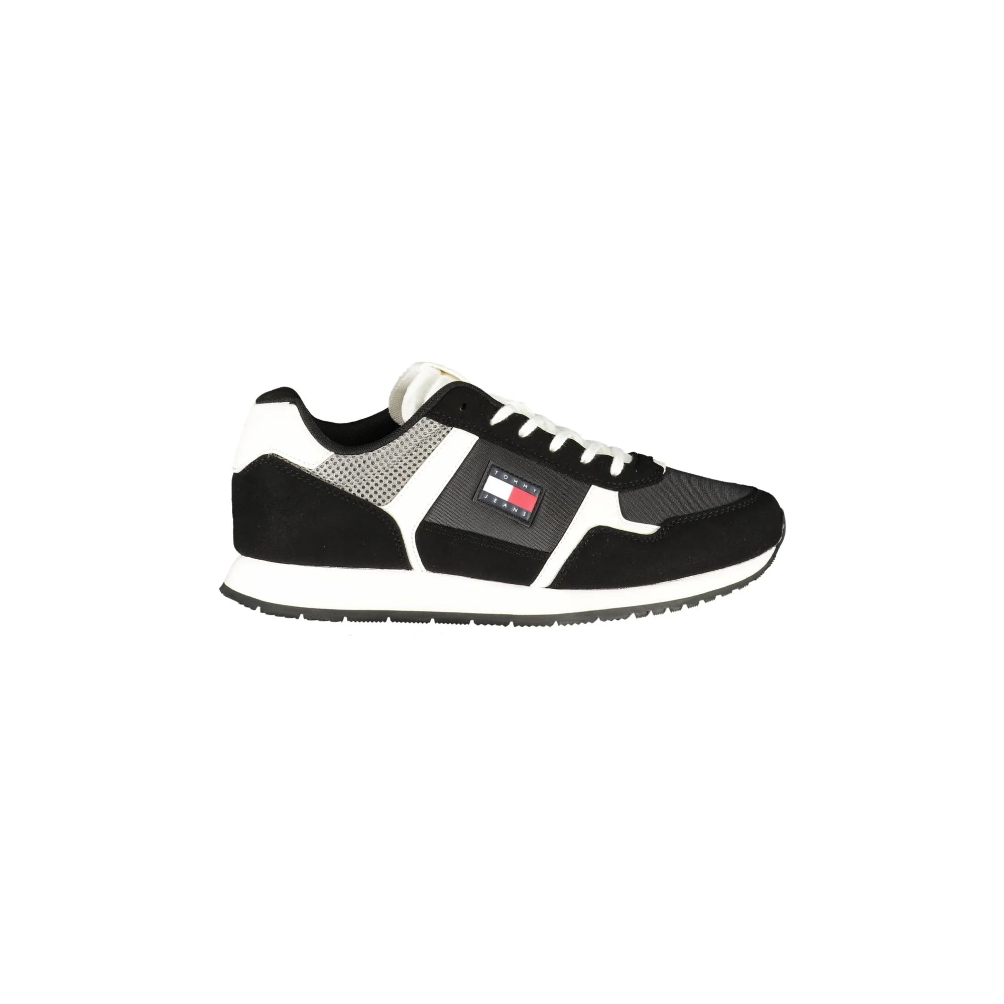 TOMMY HILFIGER Sneakers Uomo Nere con Lacci e Dettagli a Contrasto Nero - foto prodotto